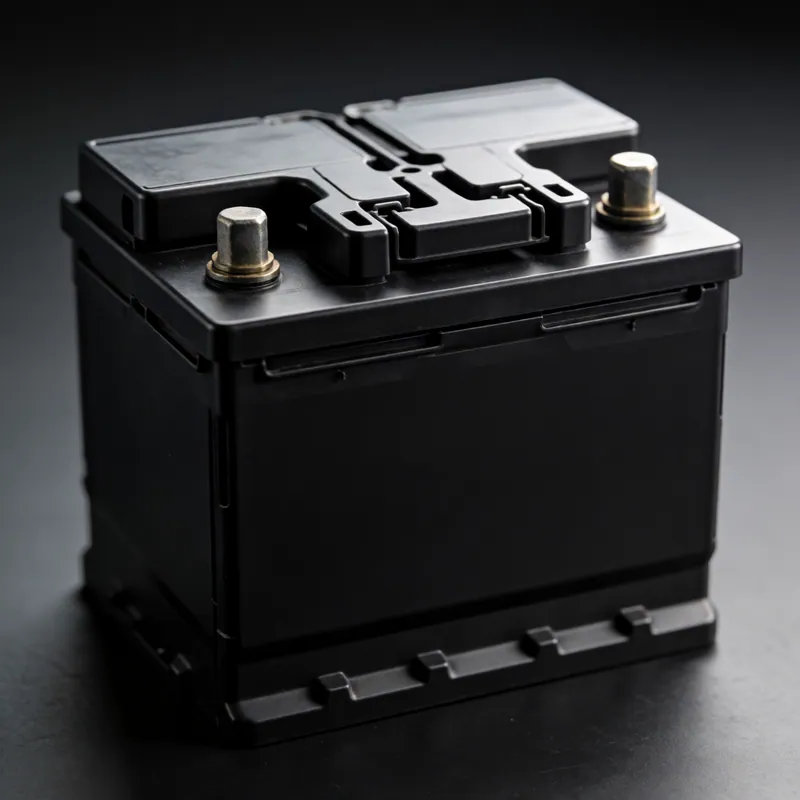 A high-voltage battery component inspected in the dedicated bay at Woodside Car Service